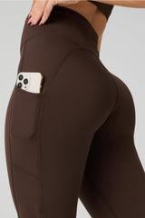 cold weather pocketed high-waisted mini flare