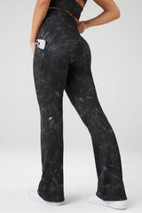 cold weather pocketed high-waisted mini flare