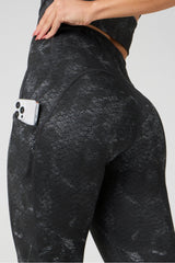 cold weather pocketed high-waisted mini flare