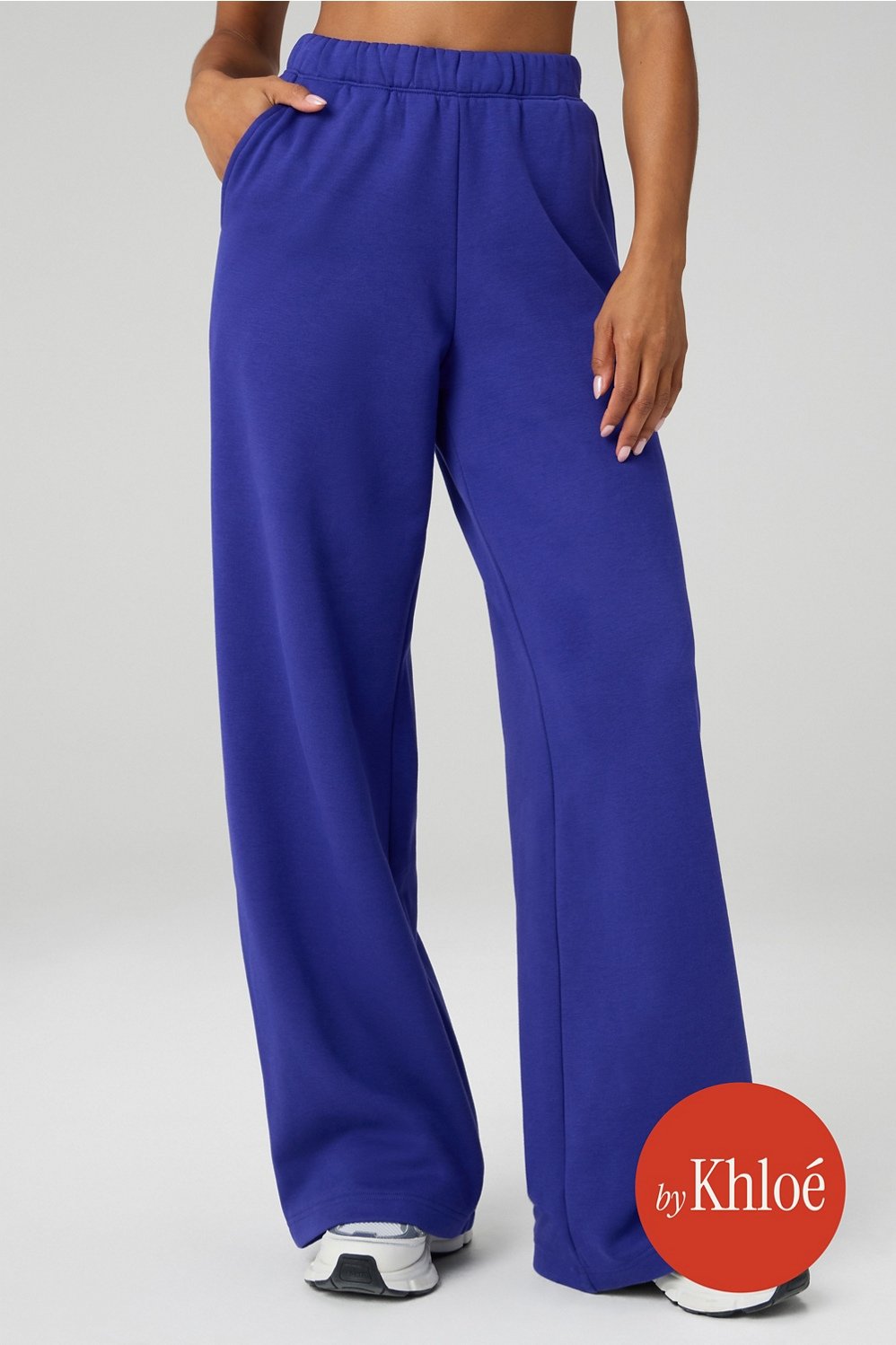 cozy fleece wide leg sweatpant