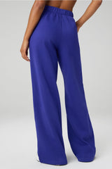 cozy fleece wide leg sweatpant