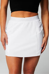 woven pocket skirt with built-in short