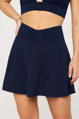 crossover flounce skirt classic mini