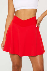 crossover flounce skirt classic mini