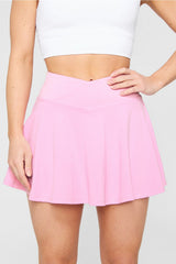 crossover flounce skirt ultra mini