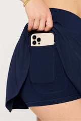 crossover flounce skirt ultra mini