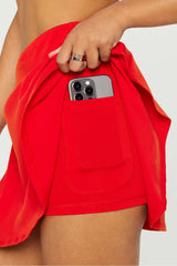 crossover flounce skirt ultra mini