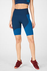 seamless high-waisted block short