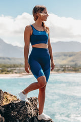 seamless high-waisted block short