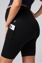 pureluxe high-waisted maternity 9'' short