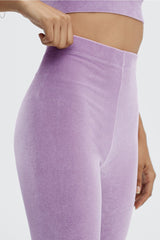 high waisted velour short 9