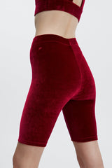 high waisted velour short 9