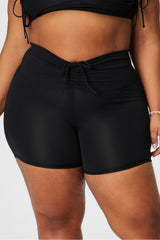 pureluxe ultra high-waisted ruched 6" short