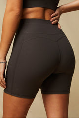 oasis rib high-waisted 6" short