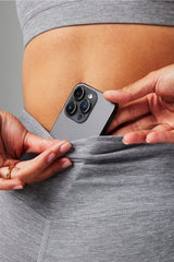 heatherflex high-waisted 6" short