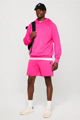 the year round terry raw edge short