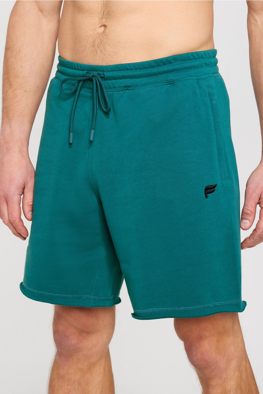 the year round terry raw edge short