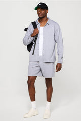the year round terry raw edge short