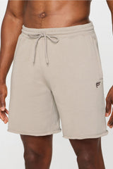 the year round terry raw edge short