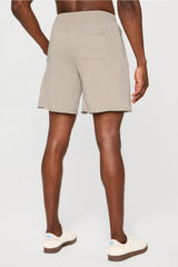 the year round terry raw edge short