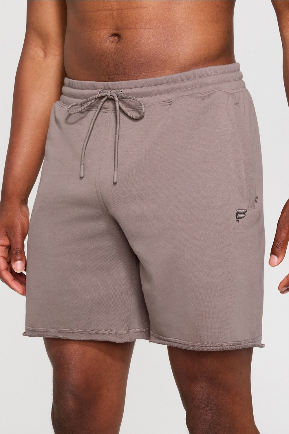 the year round terry raw edge short