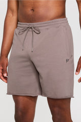 the year round terry raw edge short