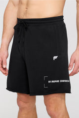 the year round terry raw edge short