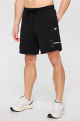 the year round terry raw edge short