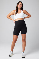 pureluxe high-waisted maternity 6'' short