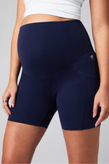 pureluxe high-waisted maternity 6'' short