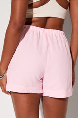 cotton voile drawstring short