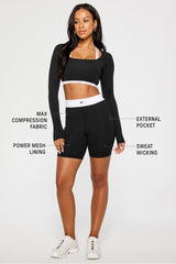 on-the-go powerhold® high-waisted 6" short