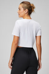 dry-flex cropped short-sleeve tee