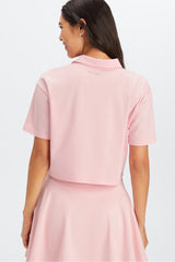 boxy short-sleeve polo