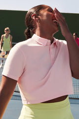 boxy short-sleeve polo