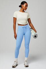 dry-flex open back twist short-sleeve tee