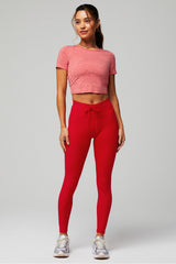 dry-flex open back twist short-sleeve tee