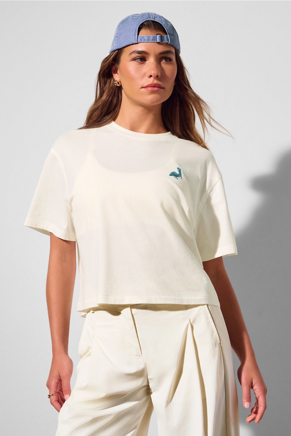 100% cotton boxy tee