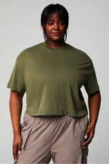 100% cotton boxy tee