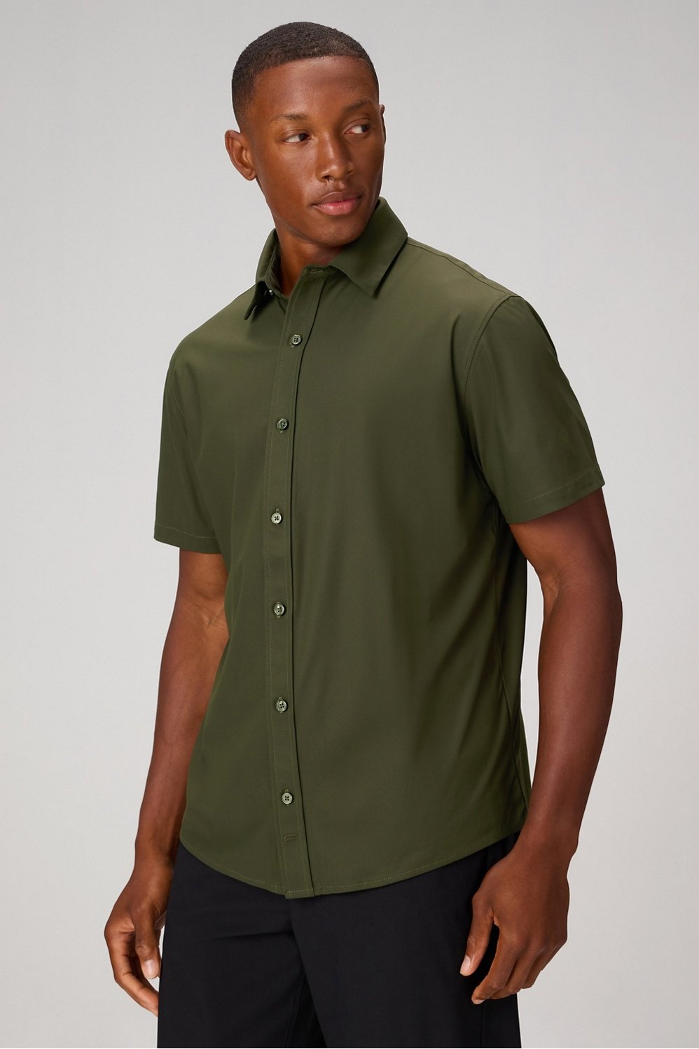 the don short sleeve button up