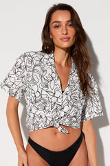 cotton voile resort shirt