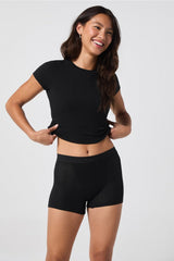 luxe360 rib baby tee