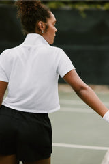 feather tech+ short-sleeve polo