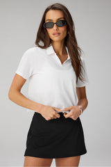 feather tech+ short-sleeve polo