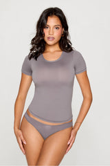 stretchy fit crew tee