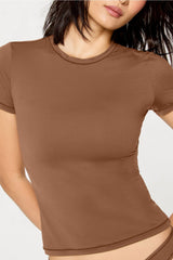 stretchy fit crew tee