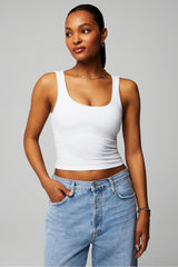 oasis twist built-in bra tank