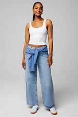 oasis twist built-in bra tank