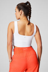 ruched built-in bra tank