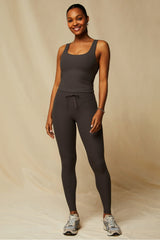 oasis rib twist built-in bra tank